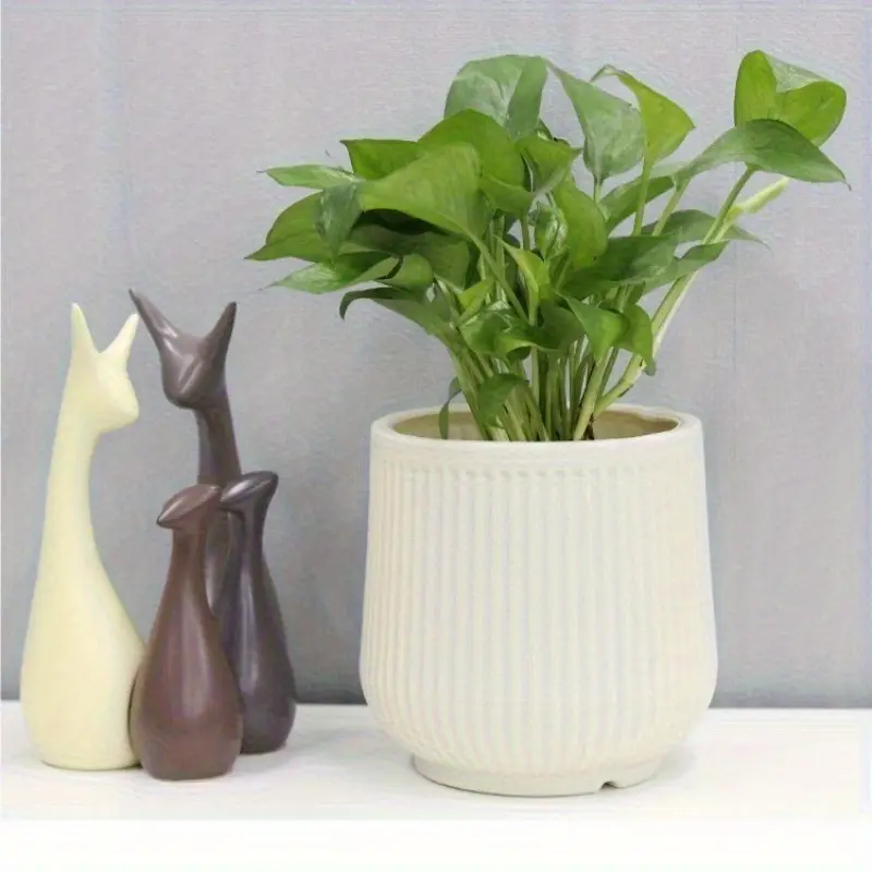 2pcs Set Large Antique Plastic Flower Pot, Thickened Resin | Durable Luxury Money Tree Pot, Suitable for Hotel, Balcony, Villa Decoration Indoor Plants